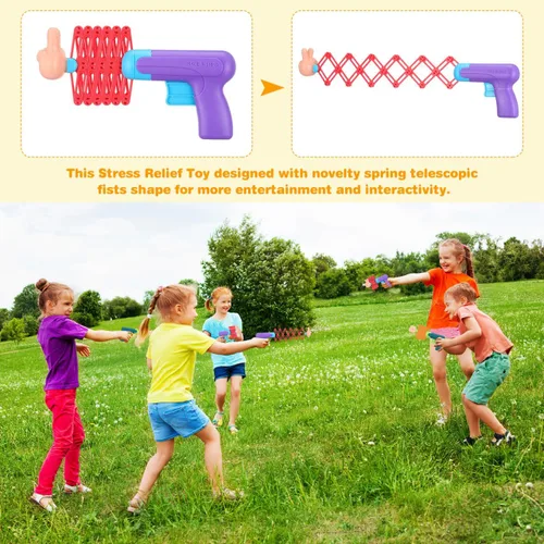Vista 2 de PRETYZOOM Juguete telescópico para niños, broma estirable para la oficina, accesorio de broma, divertido juguete creativo para jugar en interiores