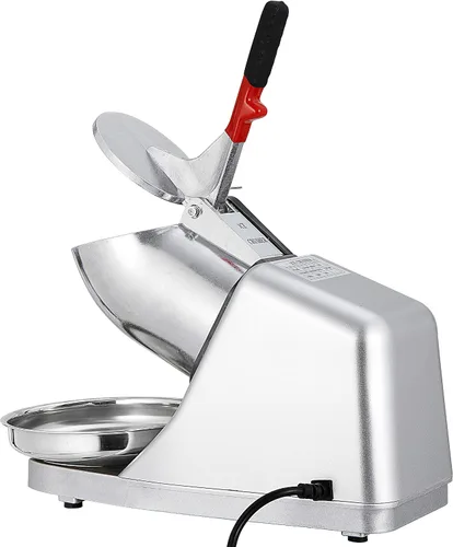 Vista 4 de SUPER DEAL Máquina de afeitar de hielo eléctrica de 300 W mejorada Máquina de afeitar de hielo Trituradora de hielo Máquina de cono de nieve 200