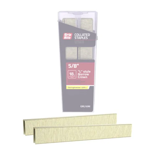 Vista 8 de Grip Rite Prime Guard GRLMIX - Mezcla de grapas de corona estrecha electrogalvanizada calibre 18, 1/2"/3/4"/1