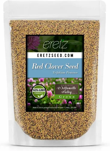 Vista 7 de Semillas de trébol rojo (5 libras) – Elige el tamaño. Semillas prémium de Willamette Valley, cultivadas en Oregon, sin rellenos, sin recubrimientos