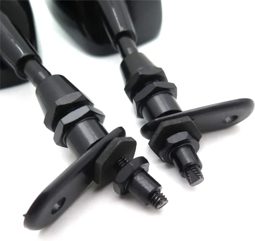 Vista 7 de Mini espejo de carreras para motocicleta KAWASAK Ninja 500 Zzr600 636 Zx6Rr Zx750 Zx7R Zx9R Negro