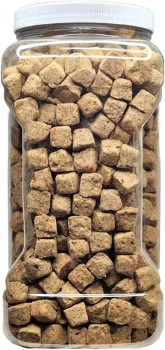 Vista 2 de Aquatic Foods Inc. Cubos de salmuera flotantes liofilizados para todos los peces tropicales, peces marinos, discos, cíclidos, koi y peces