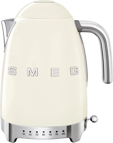 Vista 11 de SMEG Hervidor eléctrico de temperatura variable de 7 tazas, estética de estilo retro con tecnología avanzada, acero inoxidable, 1400 W, 120 V, base