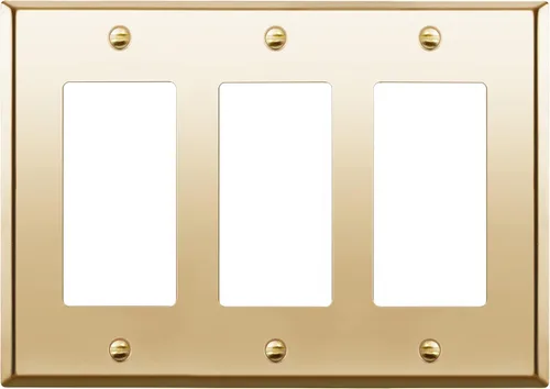 Vista 18 de ENERLITES Placa decorativa doble de metal para interruptor o receptáculo, placa de pared de acero inoxidable, resistente a la corrosión