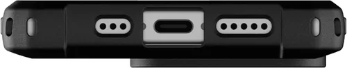 Vista 9 de URBAN ARMOR GEAR UAG - Funda compatible con iPhone 15 Pro de 6.1 pulgadas, funda Metropolis LT Kevlar negra con imán integrado compatible con carga