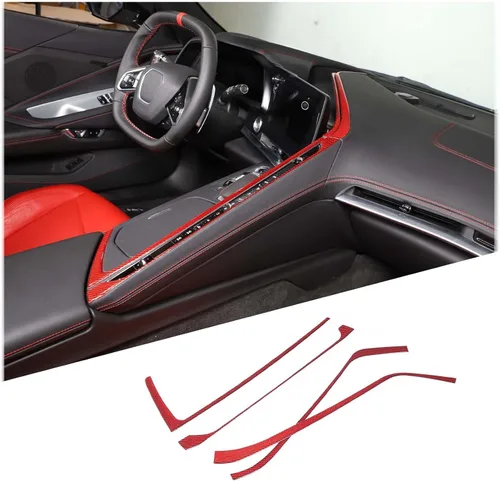 Vista 11 de TOYCIDFG Caja de almacenamiento para panel de palanca de cambios de consola central de automóvil, cubierta lateral para Chevrolet Corvette C8 Z06