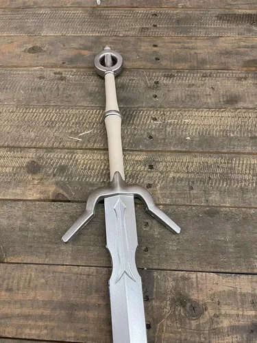 Vista 3 de Espada de espuma medieval a dos manos, espada de espuma de fantasía, para Halloween