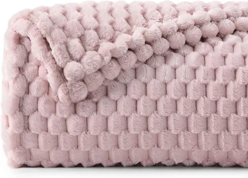 Vista 147 de BEDELITE Manta de forro polar para sofá y cama, manta decorativa de jacquard 3D de almendra, súper suave y acogedora, manta mullida cálida adecuada