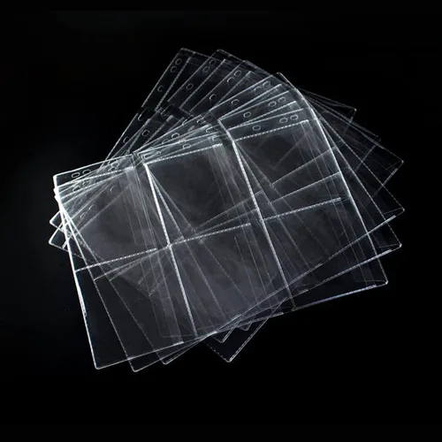 Vista 11 de 10 hojas de páginas de colección de monedas, insertos de fundas para monedas con 9 agujeros para álbumes, protectores de carpeta para coleccionar 10