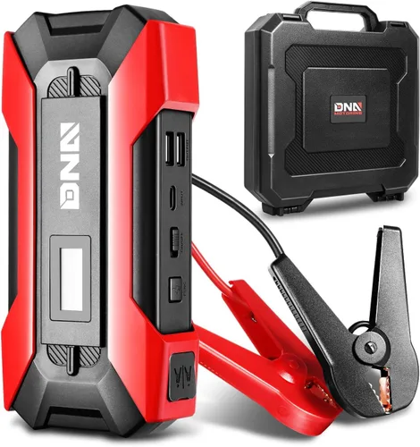 Vista 10 de DNA MOTORING 12V 1500A 15000 mAh Arrancador de batería portátil para auto, paquete de cargadores de batería, caja de puente, para hasta 7.0L de gas