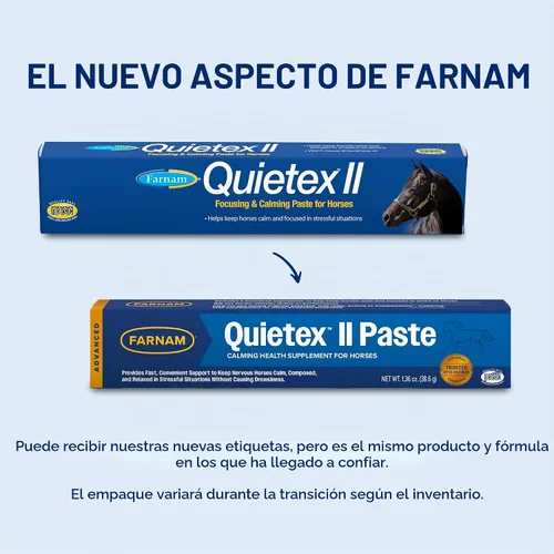 Vista 3 de Farnam Quietex II - Suplemento calmante para caballos, ayuda a controlar el comportamiento nervioso y mantener a los caballos tranquilos