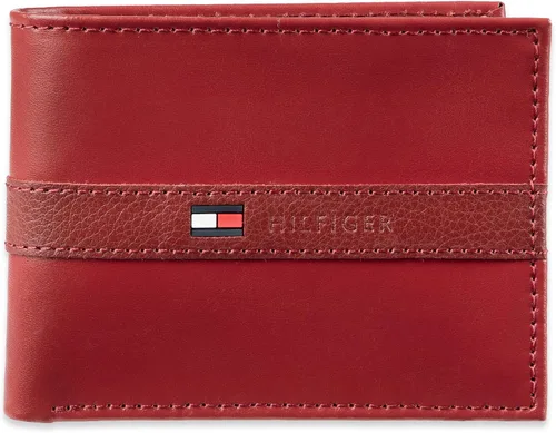 Vista 11 de Tommy Hilfiger Billetera plegable clásica para hombre con ventana de identificación y múltiples ranuras para tarjetas