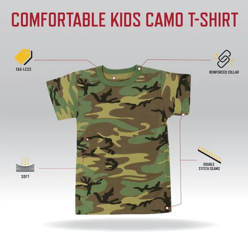 Vista 2 de Rothco Kids Camo T-Shirt ACU Digital Camo