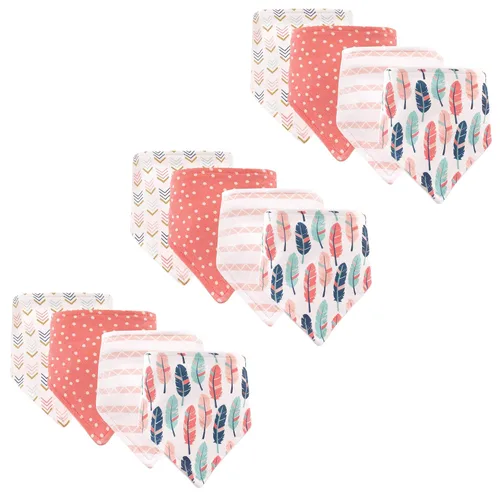 Vista 28 de Hudson Baby Baberos unisex de algodón para bebé, avión, talla única (paquete de 2)