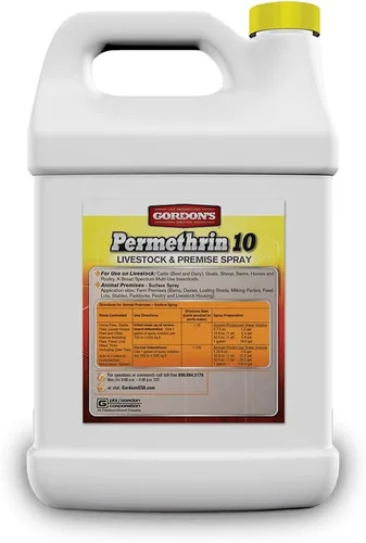 Vista 2 de GORDON'S Permethrin 10 - Aerosol para ganado y local, 1 galón, 9291072
