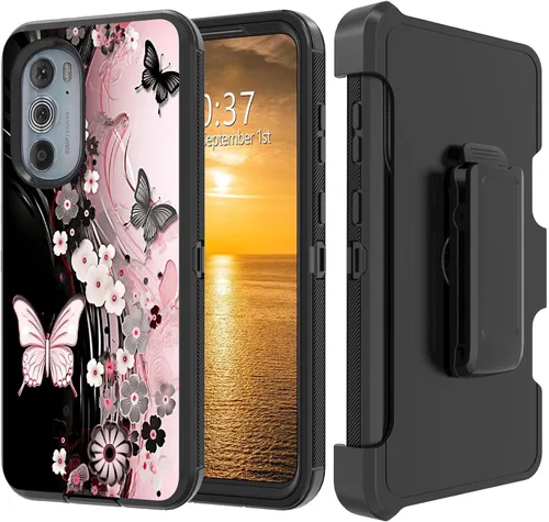 Vista 133 de Funda para Moto G Stylus 5G 2023 con funda de clip para cinturón y soporte, resistente de doble capa, resistente a prueba de golpes, para Motorola