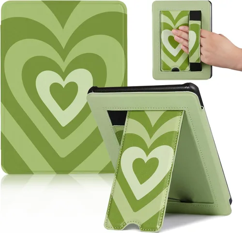 Vista 41 de CoBak Funda con soporte para Kindle Paperwhite - Funda de piel sintética duradera con función de apagado y encendido automático, ranura