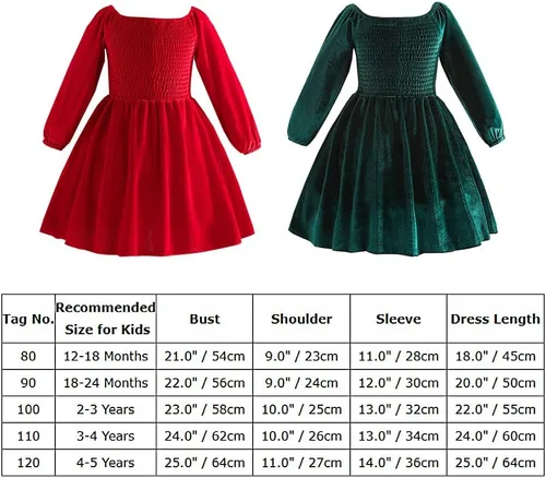 Vista 5 de ODIZLI Vestido mameluco de terciopelo para niñas y bebés, vestido de manga larga para otoño e invierno