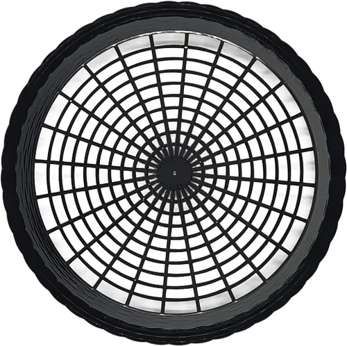 Vista 3 de Paquete de 24 soportes para platos de papel de plástico reutilizables resistentes (negro)