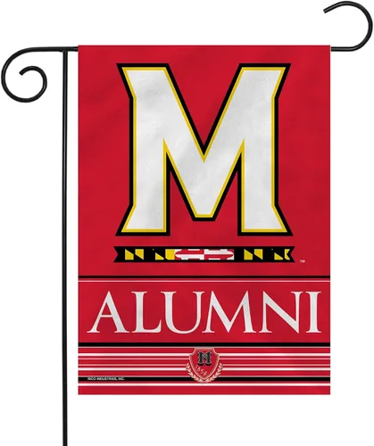 Vista 65 de Rico Industries NCAA Alumni - Bandera de jardín de doble cara de 13 x 18 pulgadas