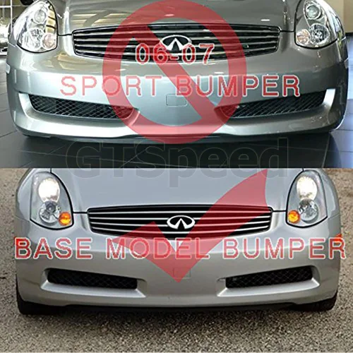 Vista 2 de 03, 04, 05, 06 Infiniti G35 N1, alerón del defensa delantero, 2 puertas solamente