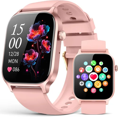 Vista 9 de Reloj inteligente para hombres y mujeres, contador de pasos de sueño (negro, 1.81)