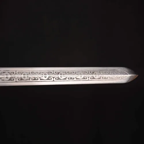 Vista 6 de La espada SV Qingming comenzó en China hace más de 2000 años, acero al carbono Martial Arts Sword Carbon Steel 39.4 inches, Collection