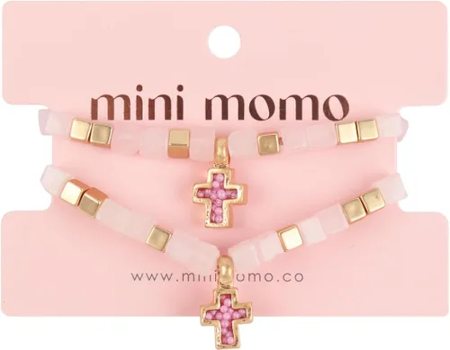 Vista 2 de Mini Momo Pulseras Mommy and Me Juego de pulseras a juego para madre e hija, regalo para mujeres y niñas, joyería familiar de amistad, linda