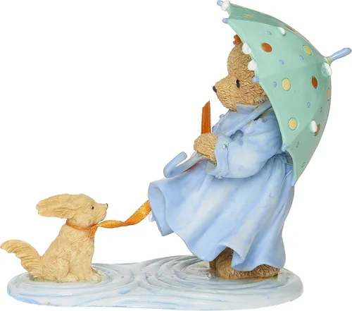 Vista 5 de Roman Figura de Jeanne Spring Showers, 4 pulgadas de alto, resina y wollastonita, duradera, decoración coleccionable, decorativa, decoración