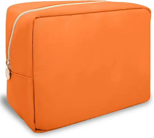 Vista 51 de izuzta Nylon Lager Pequeño Slim Mini Maquillaje Bolsa Organizador, Beige, Viajes