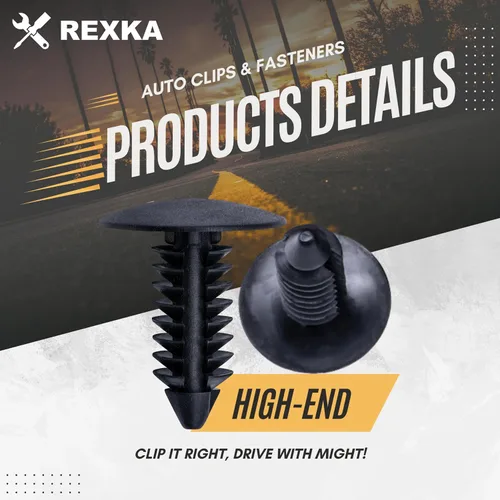 Vista 3 de Rexka 100 unids Fender Bumper Shield Fender Liner Push Pin Retener Clips 6030441 para Jeep Dodge Ram Chrysler