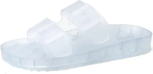 Vista 69 de FUNKYMONKEY - Sandalias bajas cómodas para mujer, hechas de etilvinilacetato, ajustables con hebilla doble