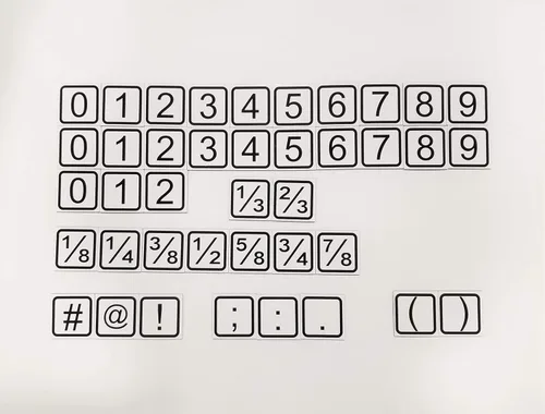 Vista 3 de Conjunto de símbolos de imán numérico