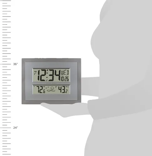 Vista 6 de La Crosse Technology Reloj atómico de pared/mesa (512-85937)