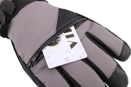 Vista 5 de ANDORRA Guantes de esquí con pantalla táctil para hombre con bolsillo con cremallera