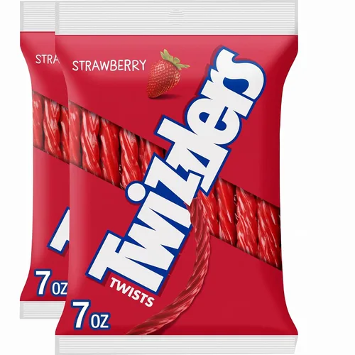 Vista 8 de TWIZZLERS Twists - Bolsa de dulces masticables con sabor a fresa, 7 onzas