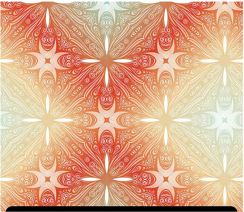 Vista 6 de HTV con estampado tribal y azteca (19.66 x 36 pulgadas), diamante africano