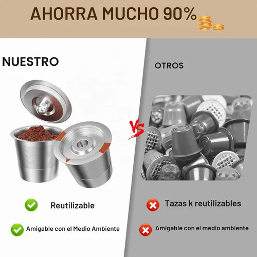 Vista 7 de Cápsulas de café reutilizables K Cups para Keurig: filtro de café K Cups recargables de acero inoxidable completo compatible con cafeteras 1.0 y 2.0
