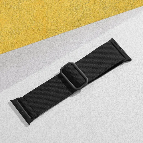 Vista 2 de Adorve - Correa elástica compatible con correas de Apple Watch para hombres Negro/Rosa arena/Verde pino/Starlight/Leopardo