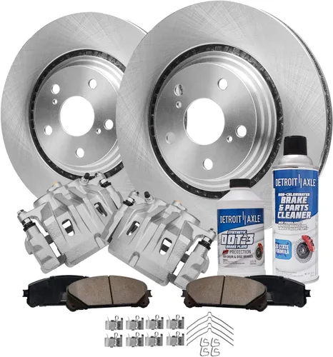 Vista 95 de Detroit Axle - Rotores de freno para Nissan NV2500 NV3500 NV1500 NV1500 2012-2021, repuesto de rotores de freno de disco: rotor delantero de 14.17