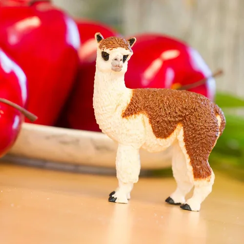 Vista 2 de Safari Ltd. Figura de alpaca – Figura detallada de plástico de 3.75 pulgadas – Divertido juguete educativo para niños, niñas y niños a partir de 3