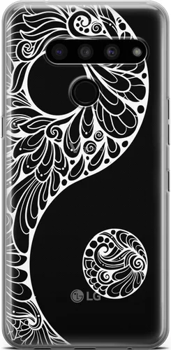 Vista 6 de Mertak Clear Phone Case Compatible with LG Stylo 6 5 4 K61 K51S K41S K30 K20 Q70 Q60 Mountains Silicone Protective Girls Tribal Slim Cover Design