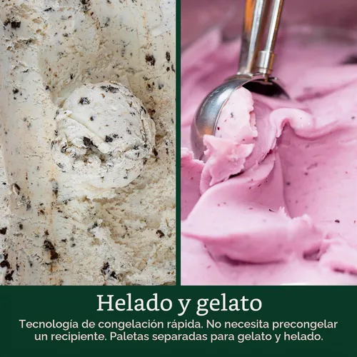 Vista 5 de Cuisinart ICE-100 Máquina para hacer helado y gelato con compresor Acero inoxidable