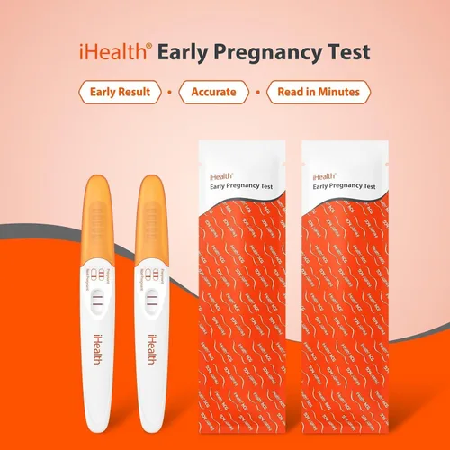 Vista 9 de iHealth Prueba de Embarazo Temprano Paquete de 2, Detección Ultra Sensible, Más del 99% de Exactitud. Obtén Resultados Confiables 6 Días Antes de tu