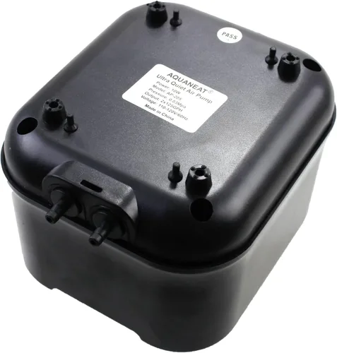 Vista 3 de AQUANEAT Potente bomba de aire para acuario, 250 GPH, 10 W, salidas dobles, para tanque de peces de hasta 300 galones, aireador de oxígeno súper