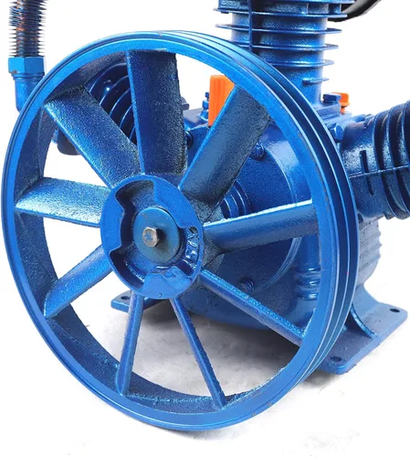 Vista 6 de LOYALHEARTDY Cabezal de bomba de compresor de aire 7.5KW 10HP 175PSI doble cilindro V estilo compresor de aire reemplazo de la bomba, cilindro
