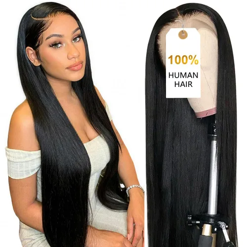 Vista 28 de CUTE BEIN Pelucas de cabello humano con encaje frontal HD de 13 x 6 pulgadas de densidad 250, [2 años de vida útil, 9.12 onzas], pelucas de cabello