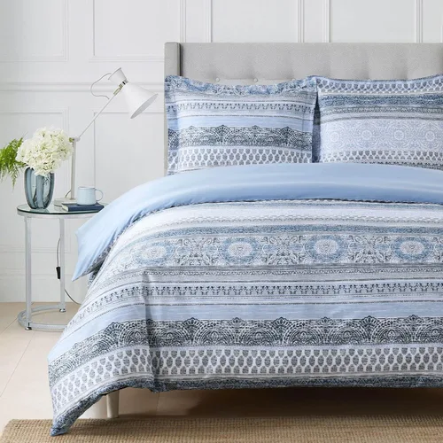 Vista 3 de Royal Hotel Bedding Funda de edredón de algodón de 2 piezas con diseño de ciervos cervatillos alpinos (juego de funda de edredón) 100% algodón