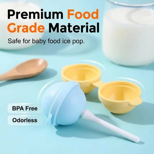 Vista 9 de Moldes de silicona para hacer helados, molde divertido para paletas de paletas 2026, colorido fabricante de paletas para fiestas de verano, molde