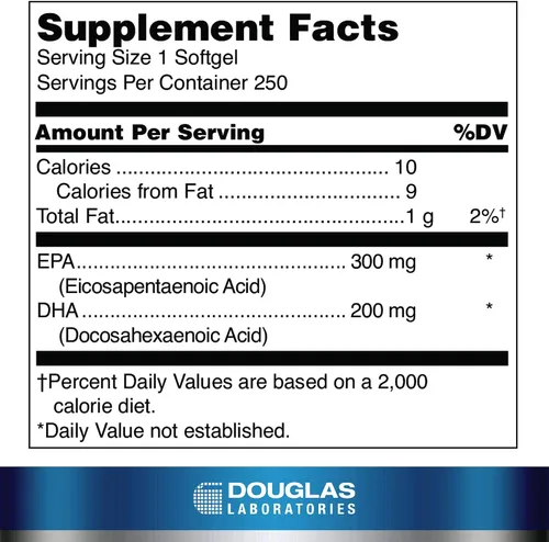 Vista 2 de Douglas Laboratories Opti-EPA 500, 250 cápsulas blandas